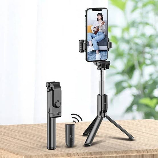 Wireless 4 in 1 Selfie Stick Tripod with Light & Bluetooth Remote