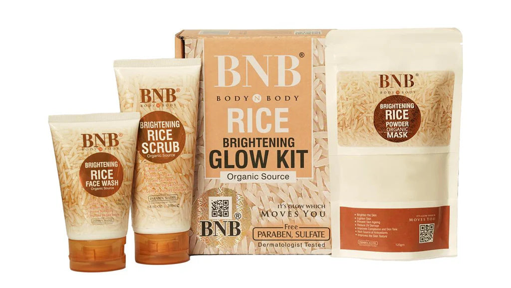 B&B Rice Glow 3 in 1 Skincare Kit