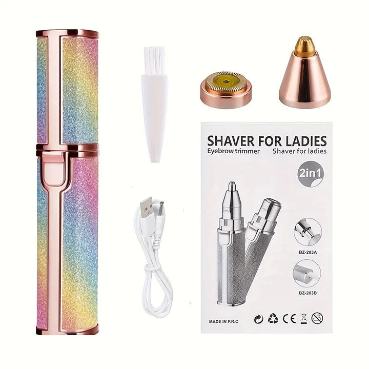 2 in 1 Electric Eyebrow & Facial Hair Trimmer